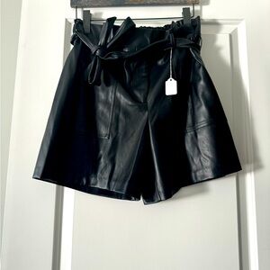 Calvin Klein leather shorts
